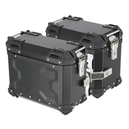 HARD WORX サイドケース 左右セット　トップ、キャリアセットです。 Amazon | 【HARD WORX】 サイドケース 左右セット パニアケース サイド